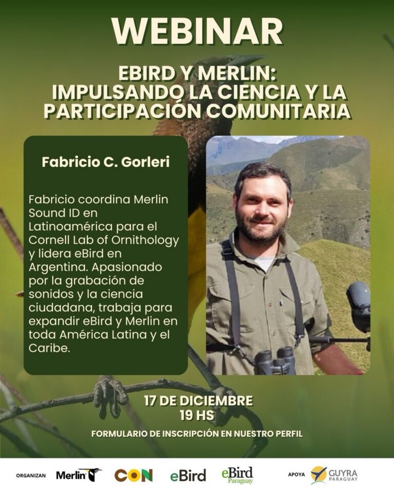 ¡Atención amantes de las aves y la ciencia ciudadana!